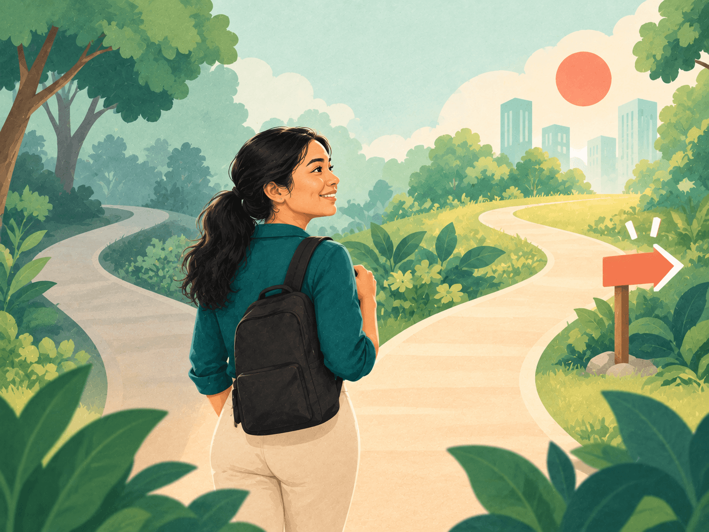 A candidate choosing a clear career path